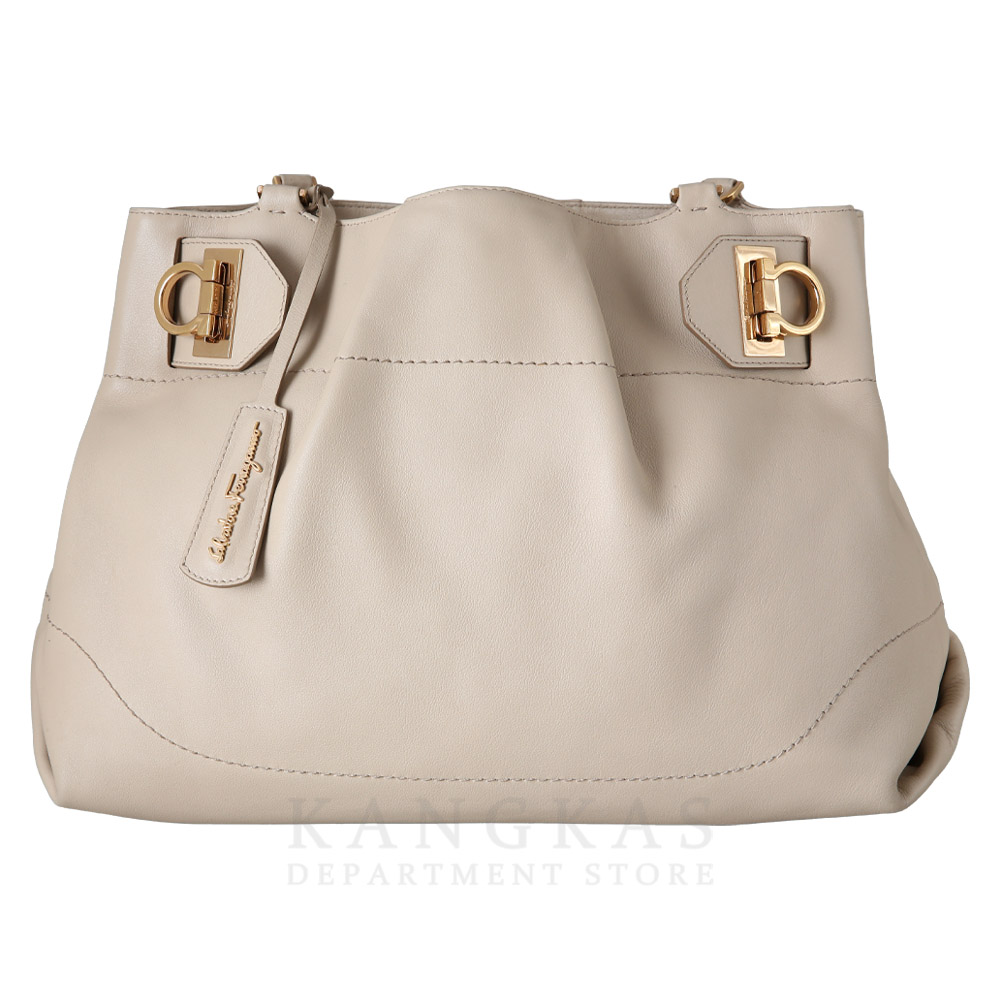 FERRAGAMO(USED)페레가모 간치니 버클 체인 토트백